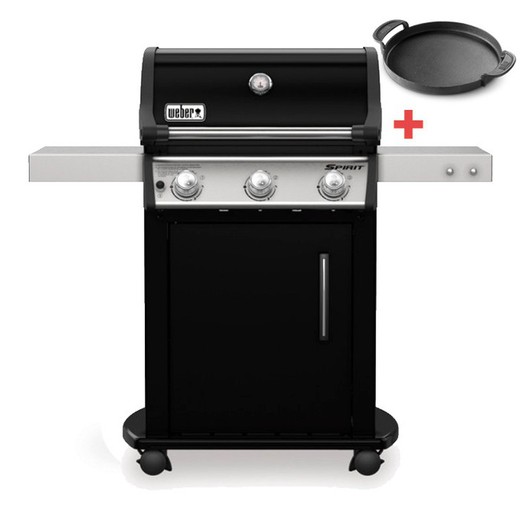 Barbacoa Weber Spirit E-315 GBS Black + PLANCHA GBS DE REGALO