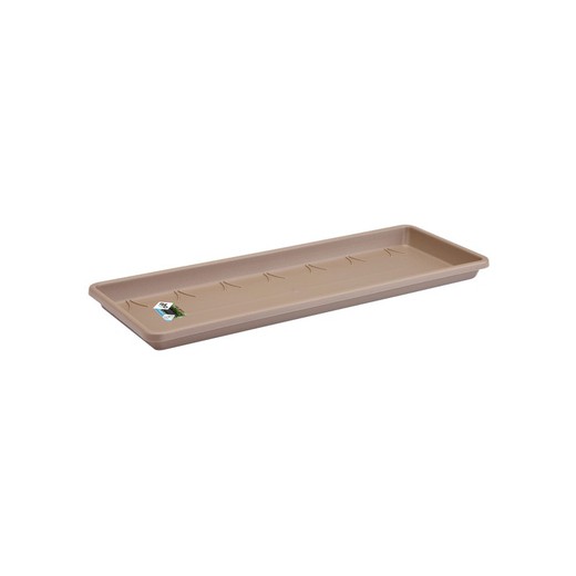 Barcelona trough saucer 50 cm color taupe Elho®