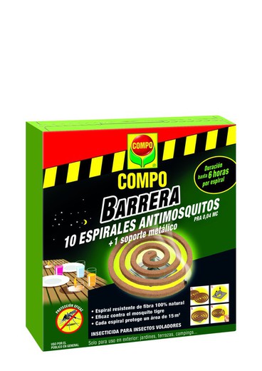 Barrera insectos espiral antimosquitos Compo®