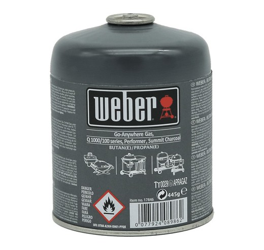 Bombona de gas pequeña 445 g Weber