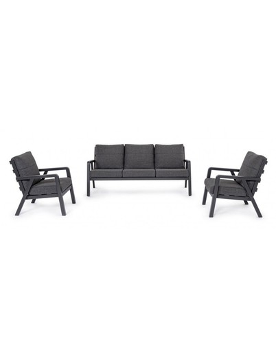 Conjunto sofá y sillones Truman Antracita JX55