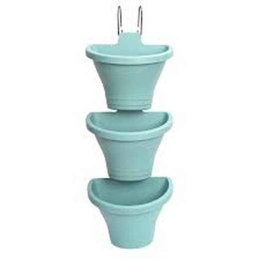 Maceta Corsica vertical set 24cm color menta Elho®