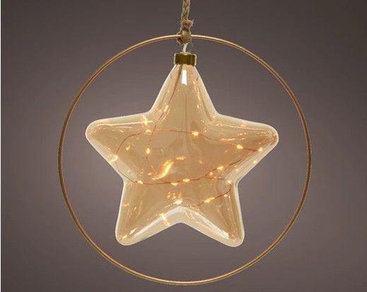 Estrella LED dia26.00cm-15l color amber/classic blanca calida