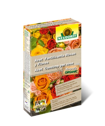 Fertilizante granulado Neudorff para rosas y plantas con flor 1KG