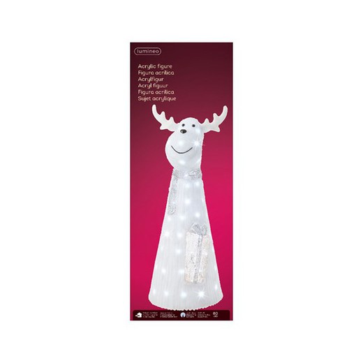 LED Acrylic deer w scarf out