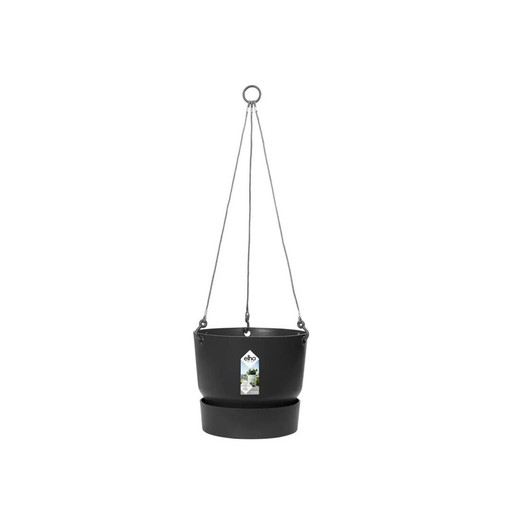 Maceta colgante Greenville 24cm en color negro Elho®