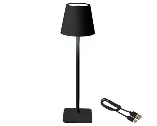 Kaemingk Lampara de Mesa Led BO interior-negro / blanco cálido DIA11-H37CM-56L