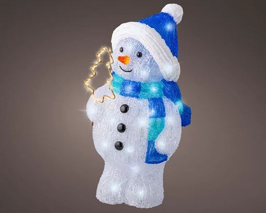 LED Snowman Acrylic Steady Outdoor L20.50-W21.50-H43.20CM-95LBLA