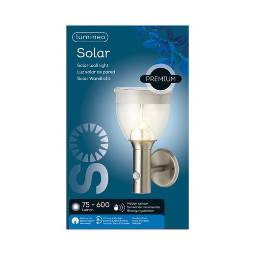 Luz LED Solar de pared con Sensor Lumineo