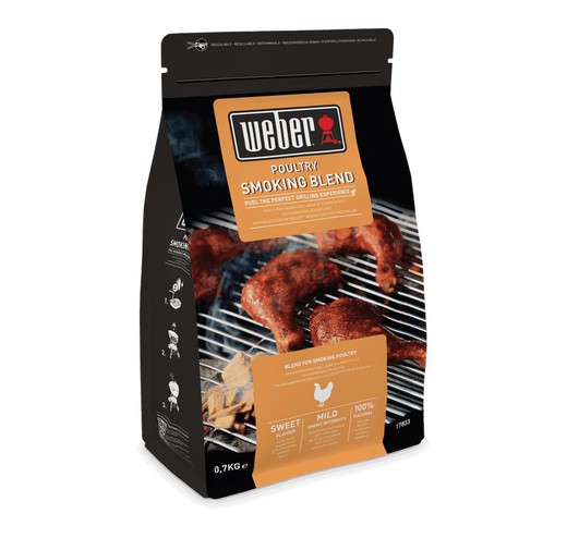 Mezcla para ahumar aves 0.7 kg Weber