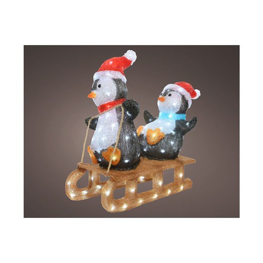 Pingüino LED Acrílico Fijo Para Exterior L31.00-W61.50-H56.50CM-110L