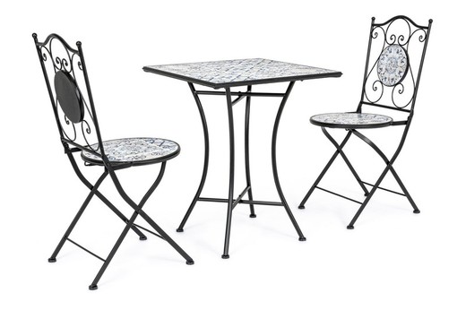 Set de mesa y 2 sillas plegable Erice