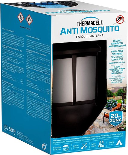 ThermaCELL®  - Anti Mosquito para Exterior Farol 20 m2 de protección sin DEET, Incluye difusor + Recambio