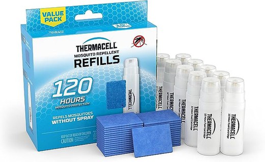 ThermaCELL®  Pack de 30 unidades. Recambio Anti Mosquitos, 120 horas de Protección, 30 Pastillas