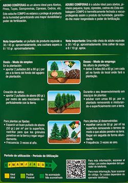 Abono coniferas setos 8 x 750 gr Compo®