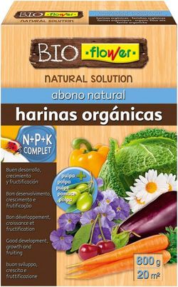 Abono natural harinas orgánicas 800gr Flower