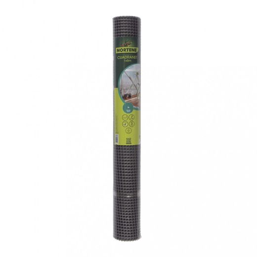 Alambre cuadranet 10X10 1X5M de color gris Nortene