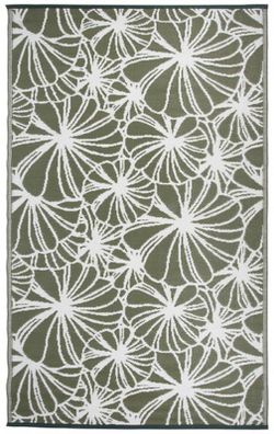 Alfombra con estampado floral 241x152cm