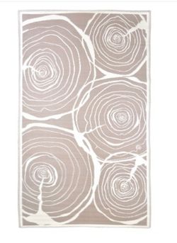 Alfombra de jardín p.e. exterior rectangular de color marrón 150,7 x 240,0