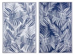 Alfombra Helecho blanco/azul 120x180cm Bizzotto