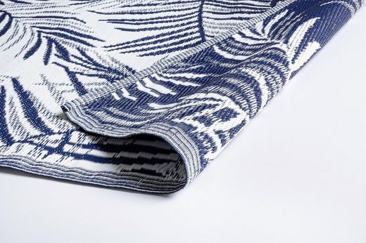 Alfombra Helecho blanco/azul 120x180cm Bizzotto
