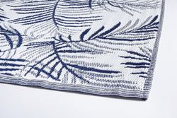 Alfombra Helecho blanco/azul 120x180cm Bizzotto