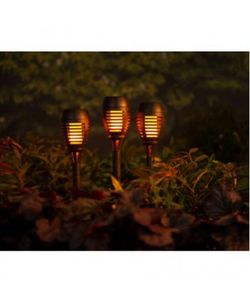 Antorcha solar efecto de llama 27cm Lumineo