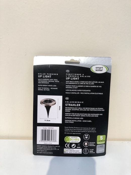 Aplique Uplicht 15 lumens Smart Solar