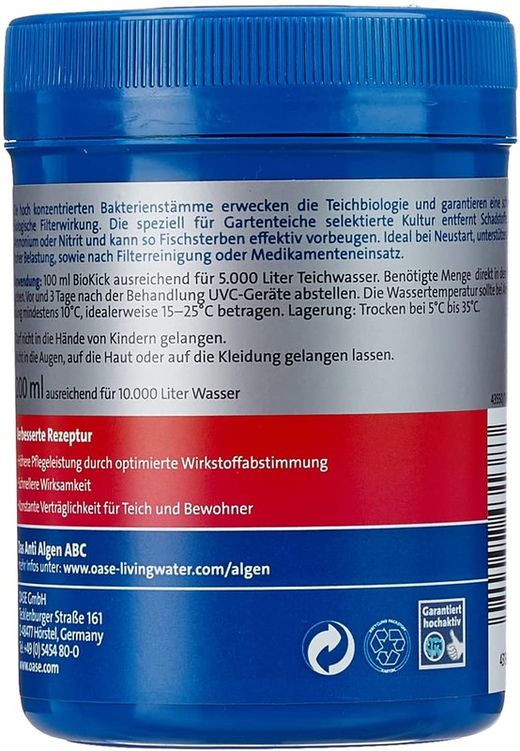 Aquaactiv Biokick Cws 200ml Oase