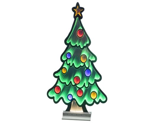 Arbol de luces LED infinitas 120x64 cm