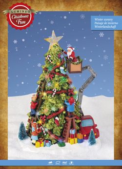 Árbol de Navidad de poliresina con luces led