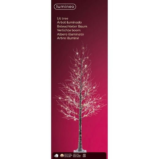 LED xmas tree w snow outd