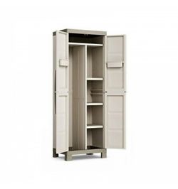 ARMARIO EXEELLENCE ESCOBERO 45X65X182 GRIS/ARENA
