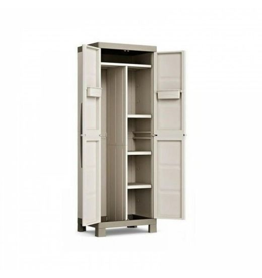 ARMARIO EXEELLENCE ESCOBERO 45X65X182 GRIS/ARENA