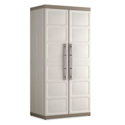 ARMARIO EXEELLENCE ESCOBERO 45X65X182 GRIS/ARENA