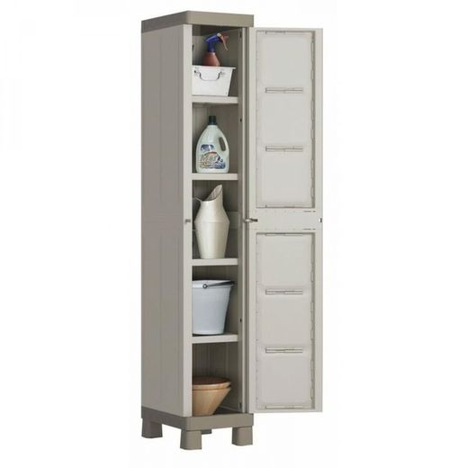 Armario Excellence Keter de 1 puerta en color arena / gris