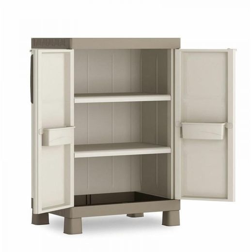 Armario bajo Excellence Keter color arena / gris