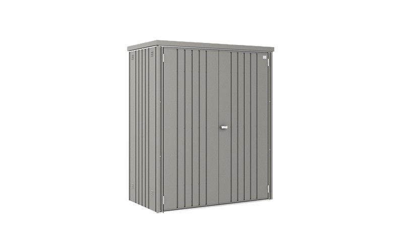 Armario jardín 150 gris cuarzo metálico Biohort®