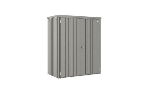 Armario jardín 150 gris cuarzo metálico Biohort®