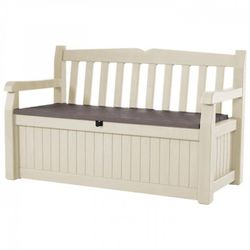 Banco / arcon Keter L Eden medidas 140X60X84 - Marron Beige