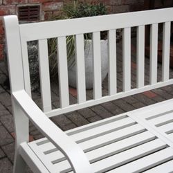 Banco Nottingham para jardín de aluminio Gris claro