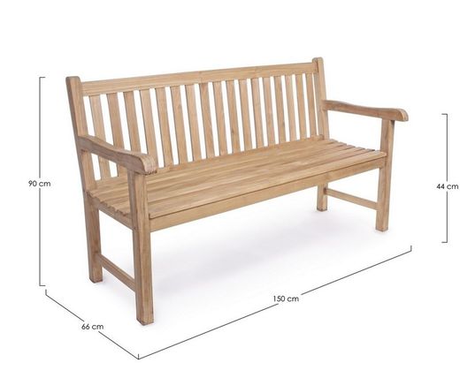 Banco teka linda 150 cm Bizzotto