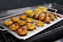 Bandeja plana topper acero inox. Broil King