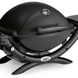 Barbacoa Weber de gas q 1200 Negra con Estante