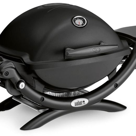 Barbacoa Weber de gas q 1200 Negra con Estante