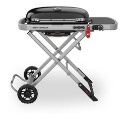 Pack Weber Traveler - Barbacoa + funda + bombona de gas