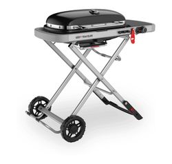Pack Weber Traveler - Barbacoa + funda + bombona de gas
