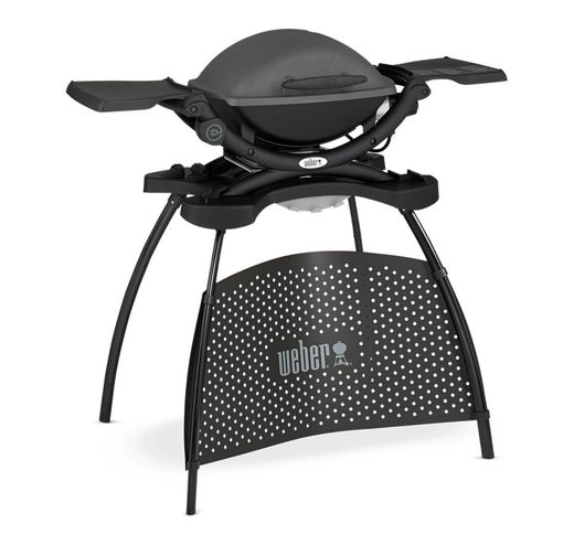 Barbacoa Weber electrica q140 gris antracita c/stand soporte