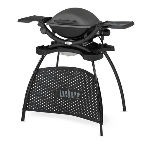 Barbacoa Weber electrica q140 gris antracita c/stand soporte