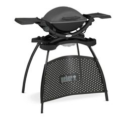 Barbacoa Weber electrica q140 gris antracita c/stand soporte